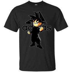 Goku Adidas Black T-shirt Men Cotton T-Shirt