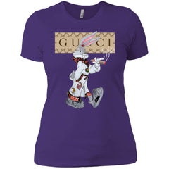 Gucci Rabbit Smoking Tshirt Women Cotton T-Shirt Women Cotton T-Shirt - parenttees