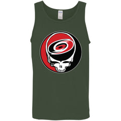 Carolina Hurricanes Grateful Dead Steal Your Face Hockey Nhl Shirts Men Cotton Tank Men Cotton Tank - parenttees