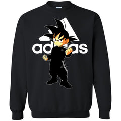 Goku Treding Adidas White T-shirt Crewneck Pullover Sweatshirt Crewneck Pullover Sweatshirt - parenttees