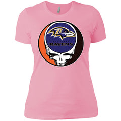 Baltimore Ravens Grateful Dead Steal Your Face Football Nfl Shirts Women Cotton T-Shirt Women Cotton T-Shirt - parenttees