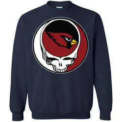 Arizona Cardinals Grateful Dead Steal Your Face Football Nfl Shirts Crewneck Pullover Sweatshirt