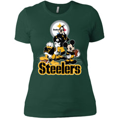 Mickey Mouse Pittsburgh Steelers American Football Nfl Sports Shirt Women Cotton T-Shirt Women Cotton T-Shirt - parenttees