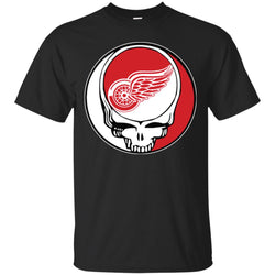 Detroit Red Wings Grateful Dead Steal Your Face Hockey Nhl Shirts Men Cotton T-Shirt