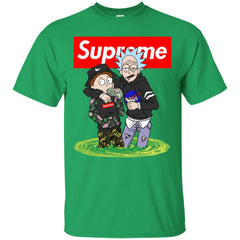 Supreme Rick And Morty T-shirt Men Cotton T-Shirt Men Cotton T-Shirt - parenttees