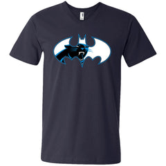 We Are The Carolina Panthers Batman Nfl Mashup Men V-Neck T-Shirt Men V-Neck T-Shirt - parenttees