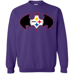 We Are The Pittsburgh Steelers Batman Nfl Mashup Crewneck Pullover Sweatshirt Crewneck Pullover Sweatshirt - parenttees