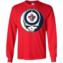 Winnipeg Jets Grateful Dead Steal Your Face Hockey Nhl Shirts Men Long Sleeve Shirt Men Long Sleeve Shirt - parenttees