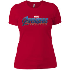 Marvel Avengers Endgame Movie Logo Graphic Women Cotton T-Shirt Women Cotton T-Shirt - parenttees