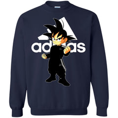 Goku Treding Adidas White T-shirt Crewneck Pullover Sweatshirt Crewneck Pullover Sweatshirt - parenttees