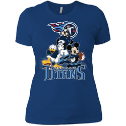 Mickey Mouse Tennessee Titans American Football Nfl Sports Shirt Women Cotton T-Shirt