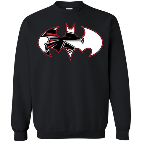 We Are The Atlanta Falcons Batman Nfl Mashup Crewneck Pullover Sweatshirt Black / S Crewneck Pullover Sweatshirt - parenttees