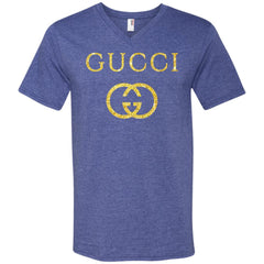 Gucci Logo Vintage Inspired Men V-Neck T-Shirt Men V-Neck T-Shirt - parenttees