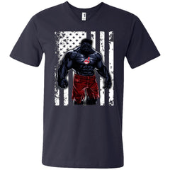 Giants Hulk Cleveland Indians T-shirt Flag Men V-Neck T-Shirt Men V-Neck T-Shirt - parenttees