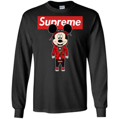 Supreme Mickey Style Fashion T-shirt Men Long Sleeve Shirt Men Long Sleeve Shirt - parenttees