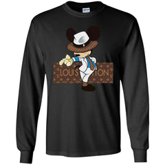 Louis Vuitton Mickey Dance Tshirt Men Long Sleeve Shirt Men Long Sleeve Shirt - parenttees