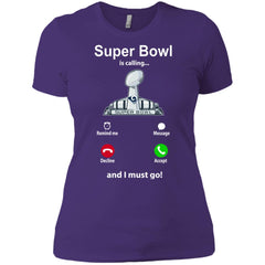 Nfl - Super Bowl Is Calling And I Must Go Los Angeles Rams 2019 Football Women Cotton T-Shirt Women Cotton T-Shirt - parenttees