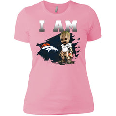 Nfl Denver Broncos I Am Groot T-shirt Women Cotton T-Shirt Women Cotton T-Shirt - parenttees