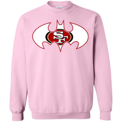 We Are The San Francisco 49ers Batman Nfl Mashup Crewneck Pullover Sweatshirt Crewneck Pullover Sweatshirt - parenttees