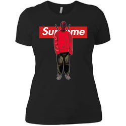 Supreme Deadpool Hiphop T-shirt Women Cotton T-Shirt