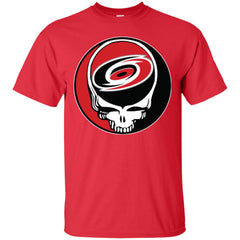 Carolina Hurricanes Grateful Dead Steal Your Face Hockey Nhl Shirts Men Cotton T-Shirt Men Cotton T-Shirt - parenttees