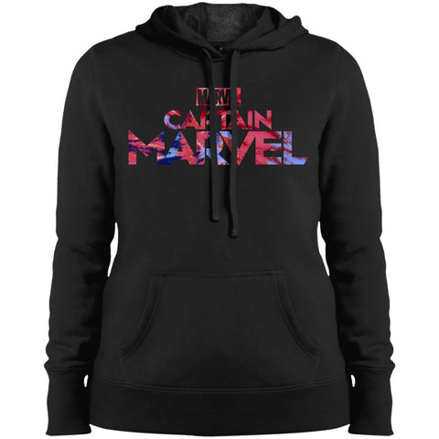 Captain Marvel Bold Tie Dye Movie Logo Women Hooded Sweatshirt Black / X-Small Women Hooded Sweatshirt - parenttees