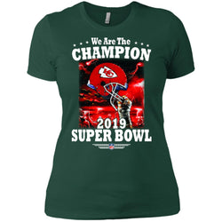 Nfl – Kansas City Chiefs We Are The Champion 2019 Super Bowl Football Women Cotton T-Shirt