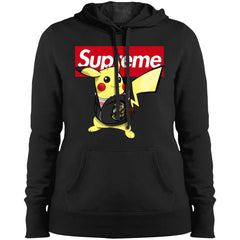 Supreme Pikachu T-shirt Women Hooded Sweatshirt Women Hooded Sweatshirt - parenttees