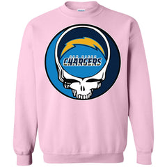 Los Angeles Chargers Grateful Dead Steal Your Face Football Nfl Shirts Crewneck Pullover Sweatshirt Crewneck Pullover Sweatshirt - parenttees