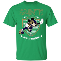 Nfl – New Orleans Saints Totally Awesome Mickey Mouse Super Bowl 2019 Football Men Cotton T-Shirt Men Cotton T-Shirt - parenttees