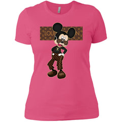 Best Louis Vuitton Mickey Fashion T-shirt Women Cotton T-Shirt Women Cotton T-Shirt - parenttees