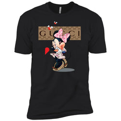 Minnie Mouse Love Couple T-shirt Valentine's Day T-shirt Men Short Sleeve T-Shirt