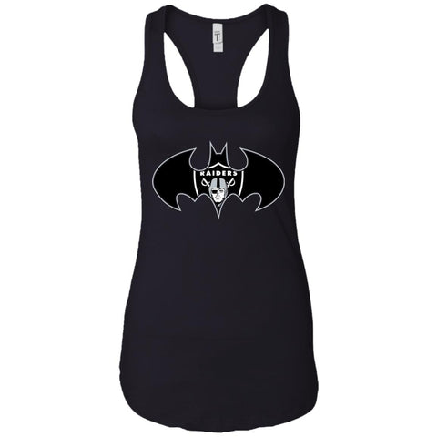 We Are The Oakland Raiders Batman Nfl Mashup Women Tank Top Black / X-Small Women Tank Top - parenttees