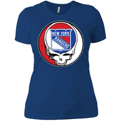 New York Rangers Grateful Dead Steal Your Face Hockey Nhl Shirts Women Cotton T-Shirt Women Cotton T-Shirt - parenttees