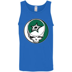 Dallas Stars Grateful Dead Steal Your Face Hockey Nhl Shirts Men Cotton Tank Men Cotton Tank - parenttees