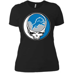 Detroit Lions Grateful Dead Steal Your Face Football Nfl Shirts Women Cotton T-Shirt