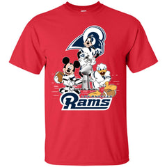 Nfl – Los Angeles Rams Donald Duck Goofy Mickey Mouse Super Bowl 2019 Football Men Cotton T-Shirt Men Cotton T-Shirt - parenttees