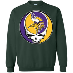 Minnesota Vikings Grateful Dead Steal Your Face Football Nfl Shirts Crewneck Pullover Sweatshirt Crewneck Pullover Sweatshirt - parenttees