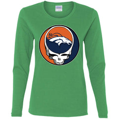 Denver Broncos Grateful Dead Steal Your Face Football Nfl Shirts Women Long Sleeve Shirt Women Long Sleeve Shirt - parenttees