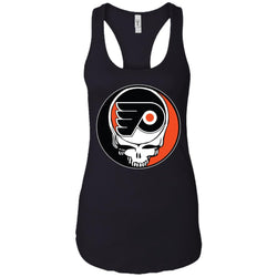 Philadelphia Flyers Grateful Dead Steal Your Face Hockey Nhl Shirts Women Tank Top