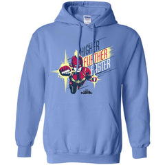 Captain Marvel Higher Further Faster Drawn Pullover Hoodie Sweatshirt Pullover Hoodie Sweatshirt - parenttees