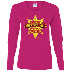 Captain Marvel My Superpower Is Being Me Women Long Sleeve Shirt Women Long Sleeve Shirt - parenttees