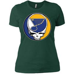 St Louis Blues Grateful Dead Steal Your Face Hockey Nhl Shirts Women Cotton T-Shirt