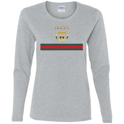 Gucci Logo Vintage Women Long Sleeve Shirt