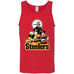 Mickey Mouse Pittsburgh Steelers American Football Nfl Sports Shirt Men Cotton Tank Men Cotton Tank - parenttees