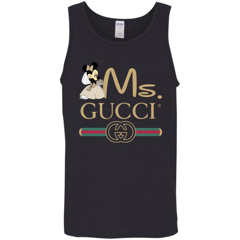 Ms Minnie Gucci Couple Disney Shirt Valentine's Day T-shirt Men Cotton Tank Black / X-Small Men Cotton Tank - parenttees