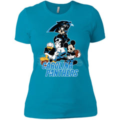 Mickey Mouse Carolina Panthers American Football Nfl Sports Shirt Women Cotton T-Shirt Women Cotton T-Shirt - parenttees