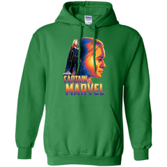 Captain Marvel Bold Sunset Portrait Pullover Hoodie Sweatshirt Pullover Hoodie Sweatshirt - parenttees