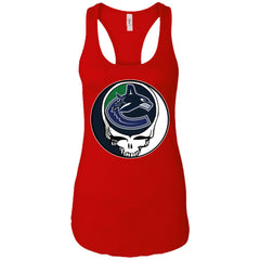 Vancouver Canucks Grateful Dead Steal Your Face Hockey Nhl Shirts Women Tank Top Women Tank Top - parenttees