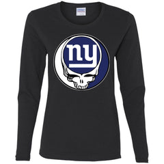 New York Giants Grateful Dead Steal Your Face Football Nfl Shirts Women Long Sleeve Shirt Women Long Sleeve Shirt - parenttees